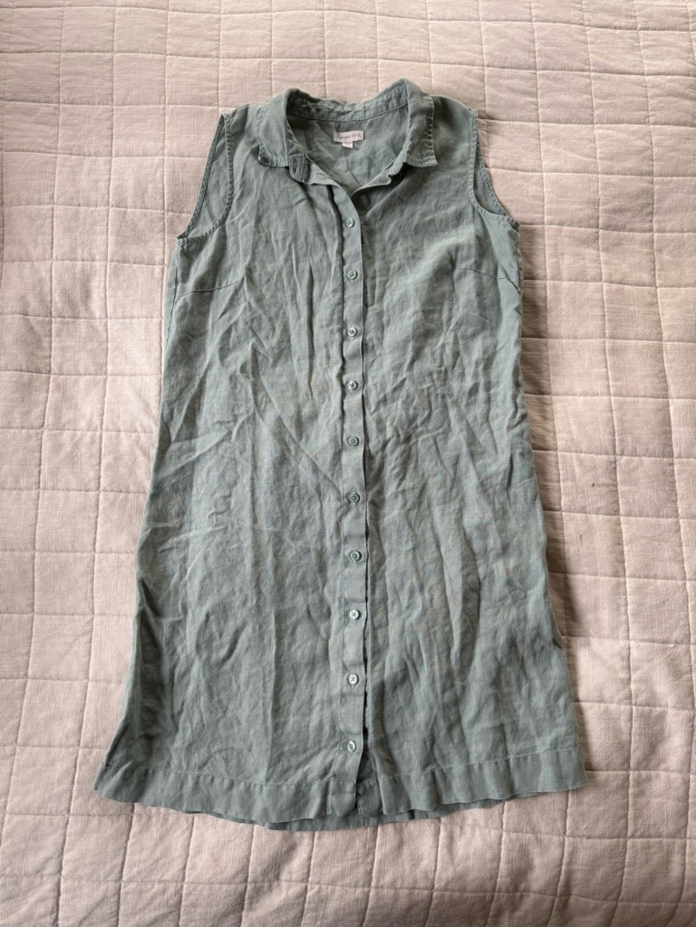 Garnet Hill Classic Linen Shirt Dress • Size 4